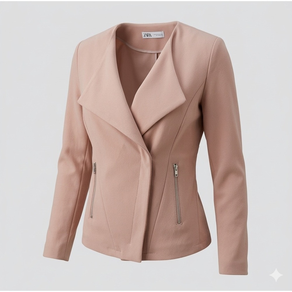 Elodie Women's Orange Casual Open Short Blazer. Size‎ S.